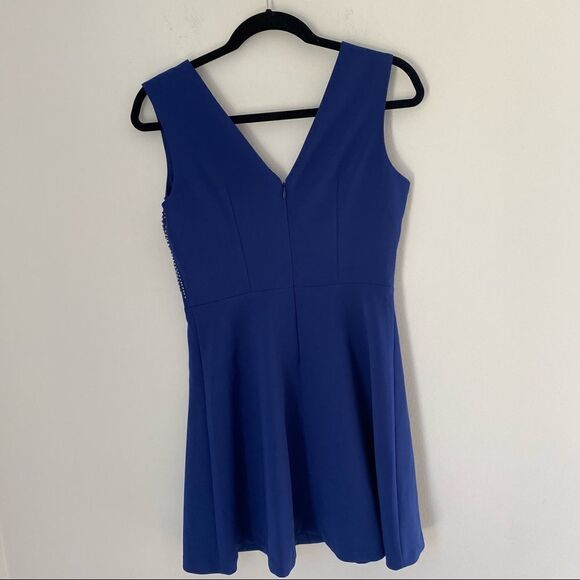 Dynamite V Neck Sleeveless Fit and Flare Mini Sleeveless Dress - Picture 4 of 5